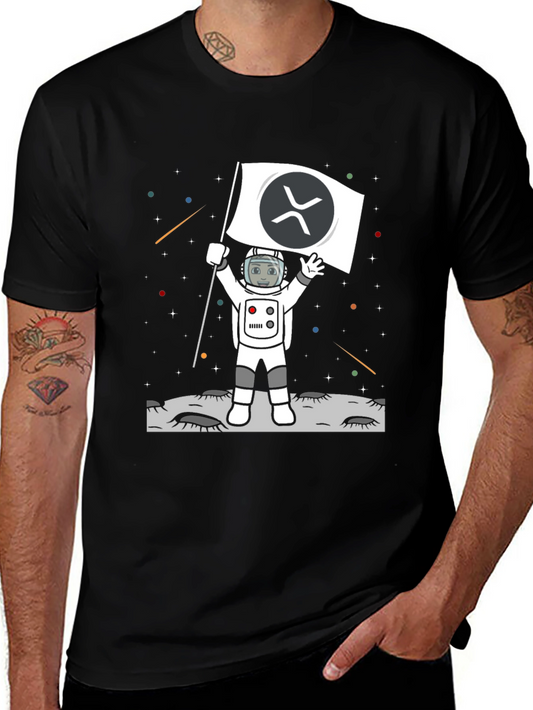Ripple XRP Crypto Astronaut T-Shirt - To the Moon!