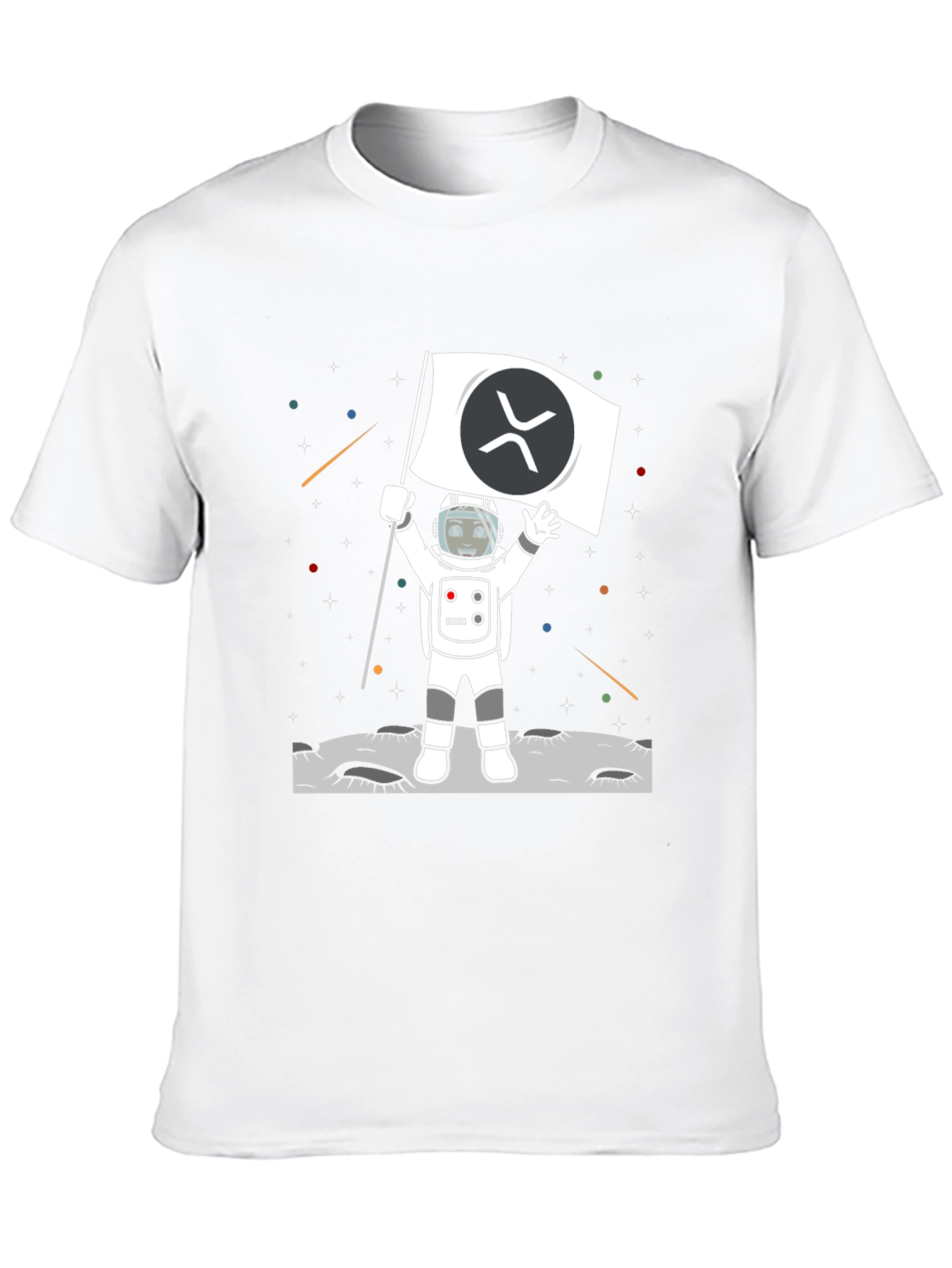 Ripple XRP Crypto Astronaut T-Shirt - To the Moon!