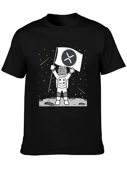Ripple XRP Crypto Astronaut T-Shirt - To the Moon!