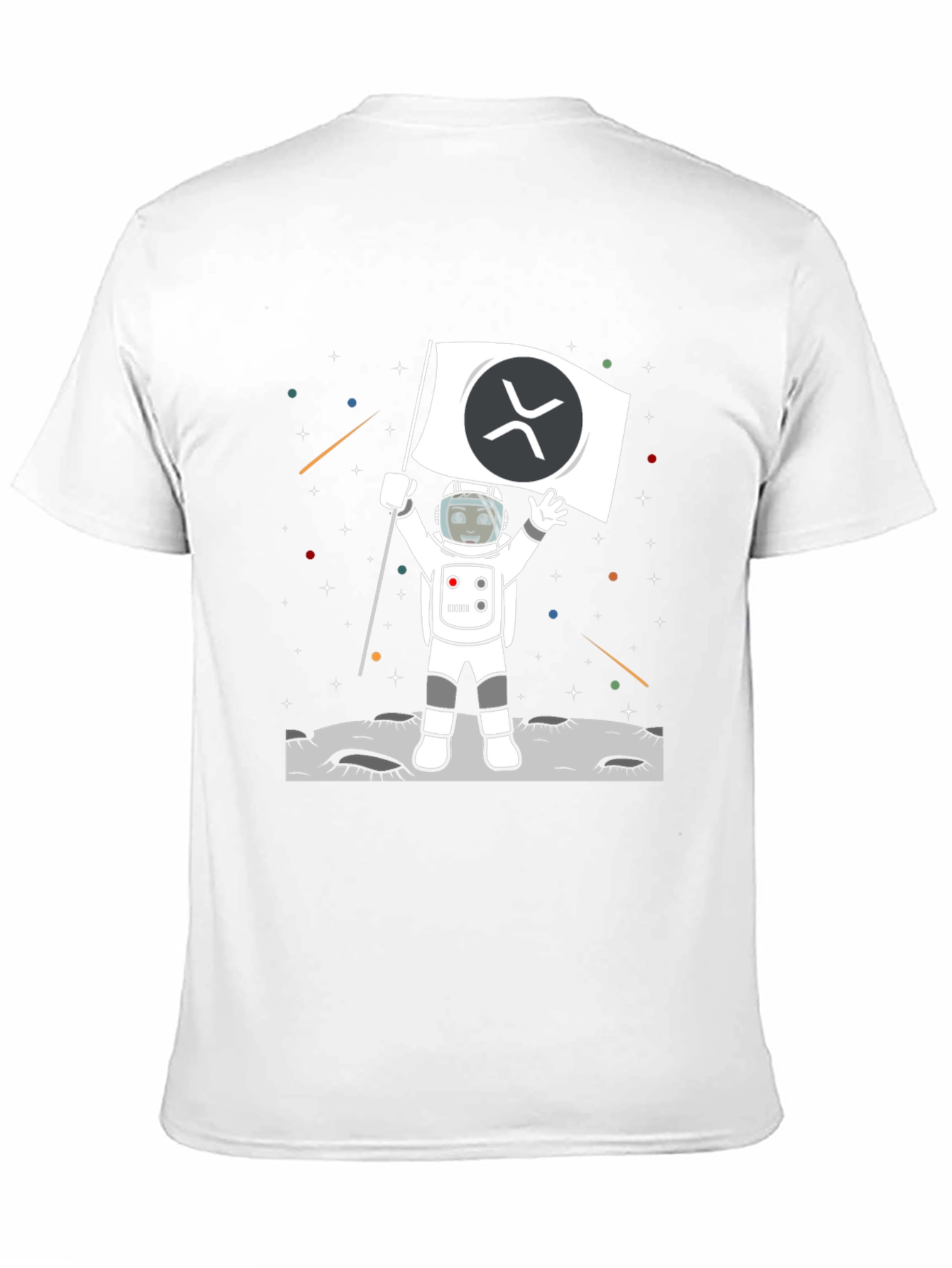 Ripple XRP Crypto Astronaut T-Shirt - To the Moon!