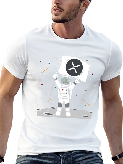 Ripple XRP Crypto Astronaut T-Shirt - To the Moon!