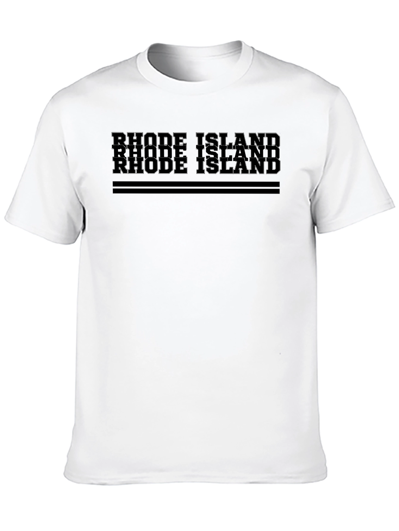 Rhode Island Graphic Print Tee - Mens Black