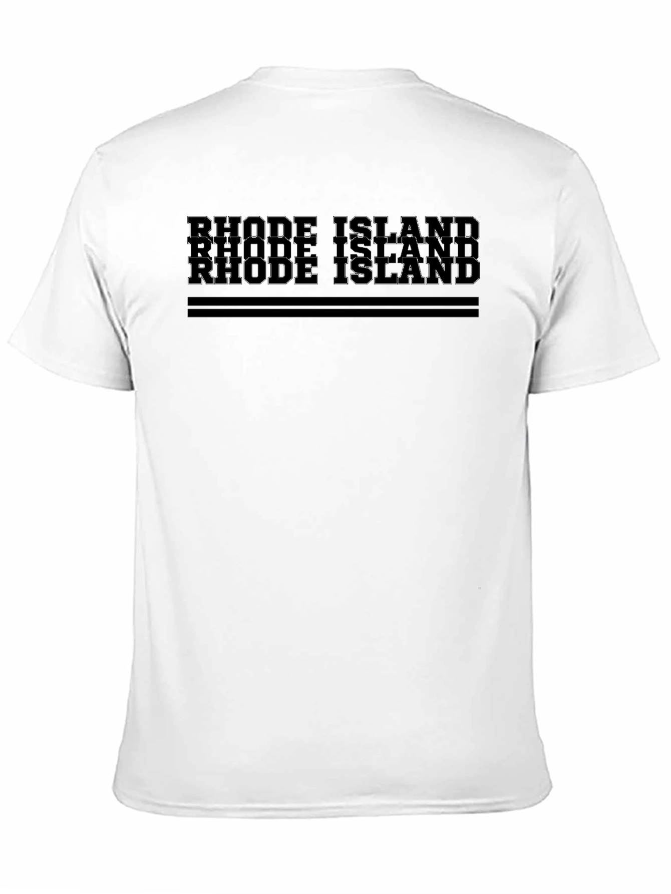 Rhode Island Graphic Print Tee - Mens Black