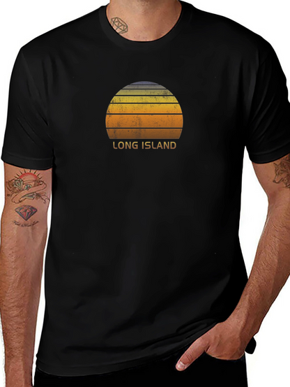 Long Island Sunset T-Shirt - Retro Style
