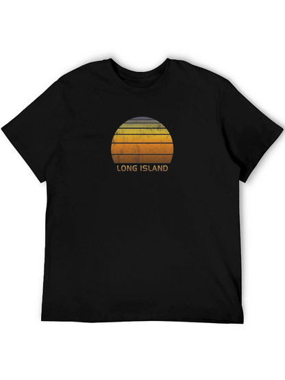 Long Island Sunset T-Shirt - Retro Style