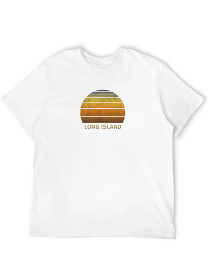 Long Island Sunset T-Shirt - Retro Style