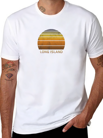 Long Island Sunset T-Shirt - Retro Style