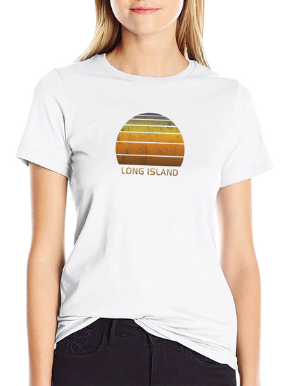 Long Island Sunset T-Shirt - Retro Style