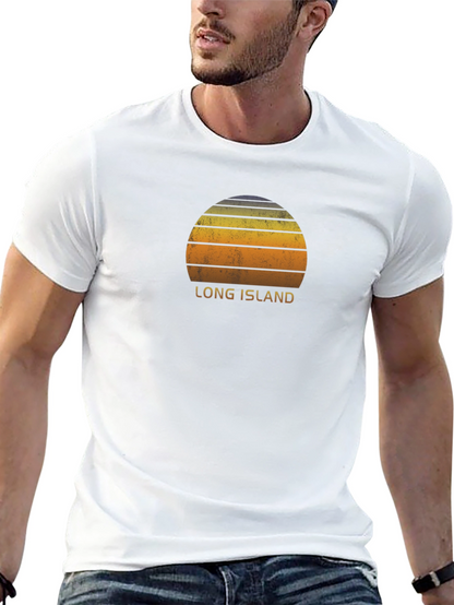Long Island Sunset T-Shirt - Retro Style