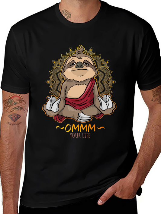 Meditating Sloth T-Shirt - OMMM Your Life Tee