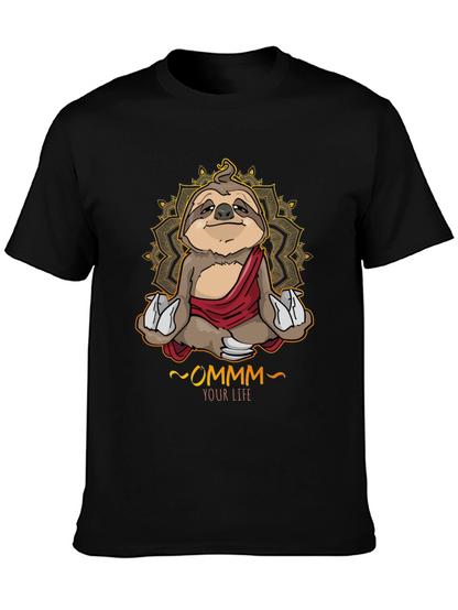Meditating Sloth T-Shirt - OMMM Your Life Tee