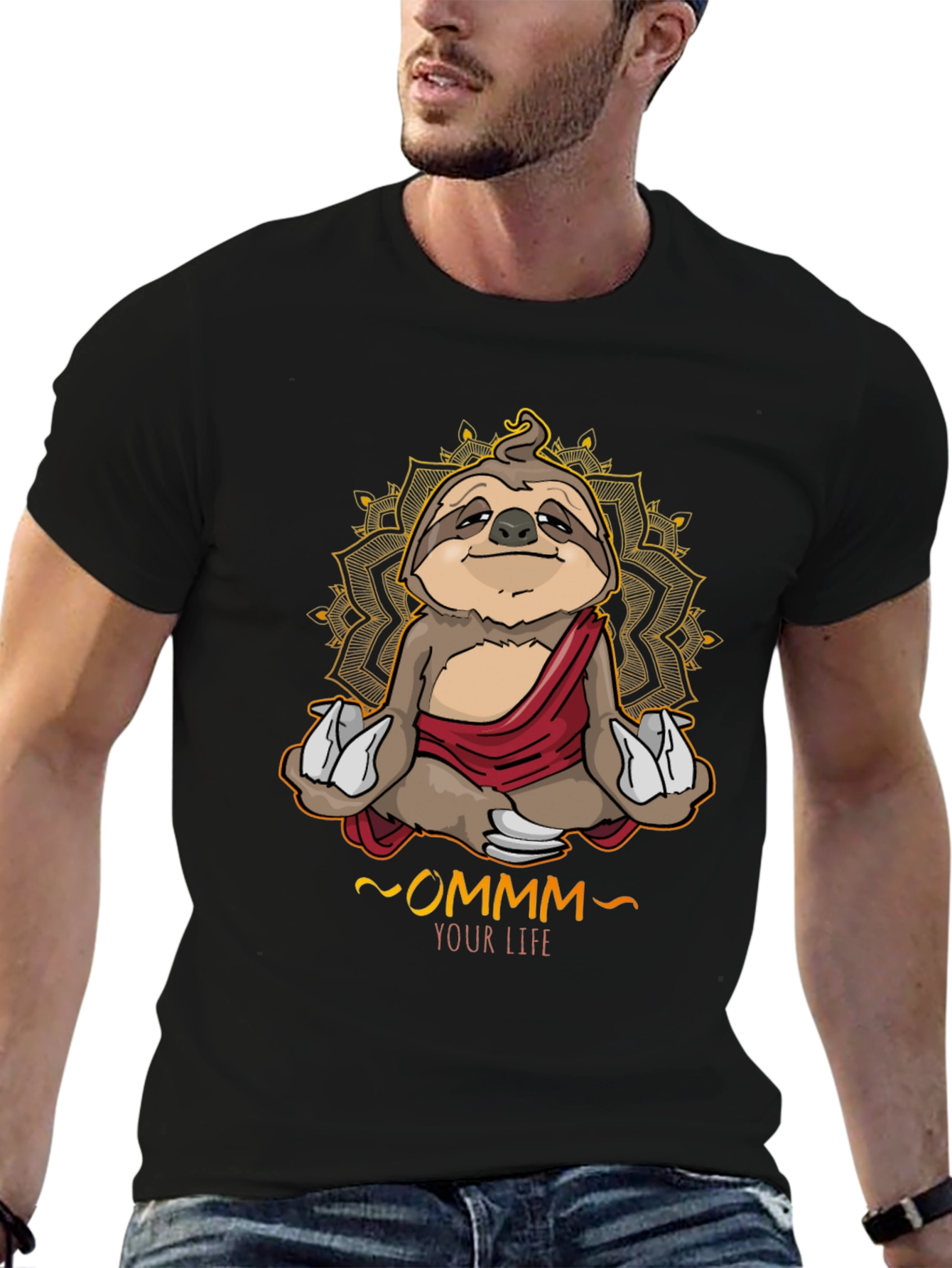 Meditating Sloth T-Shirt - OMMM Your Life Tee