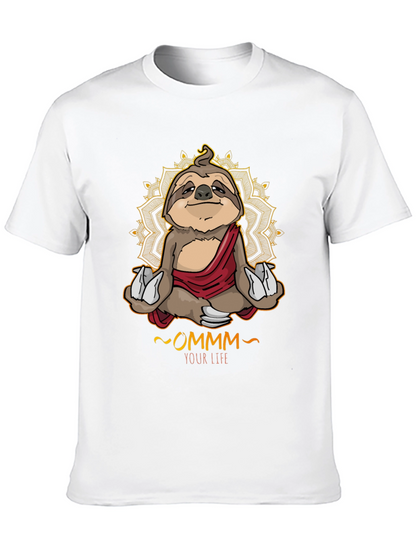Meditating Sloth T-Shirt - OMMM Your Life Tee