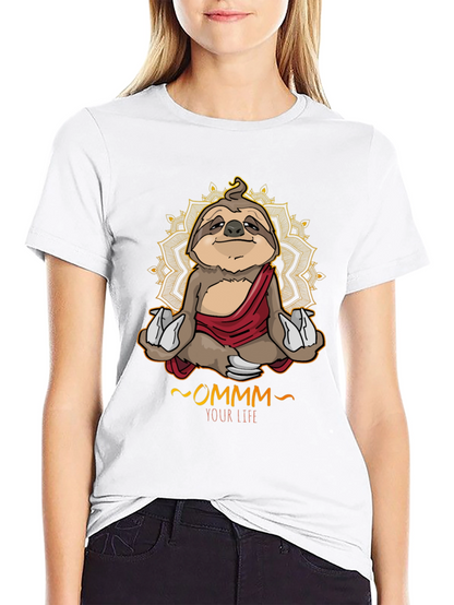 Meditating Sloth T-Shirt - OMMM Your Life Tee