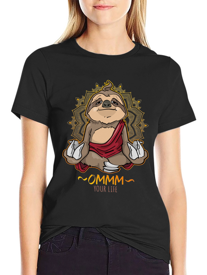 Meditating Sloth T-Shirt - OMMM Your Life Tee