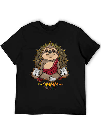 Meditating Sloth T-Shirt - OMMM Your Life Tee