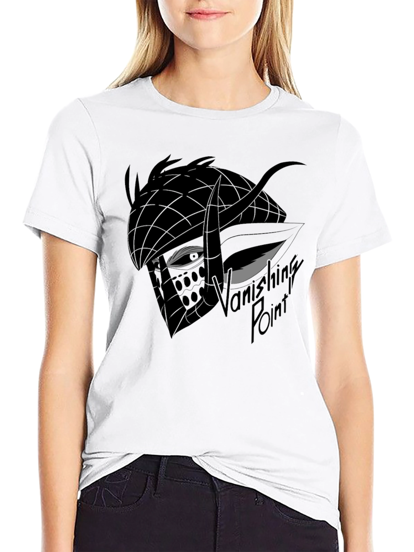 Vanishing Point Graphic Tee - Black