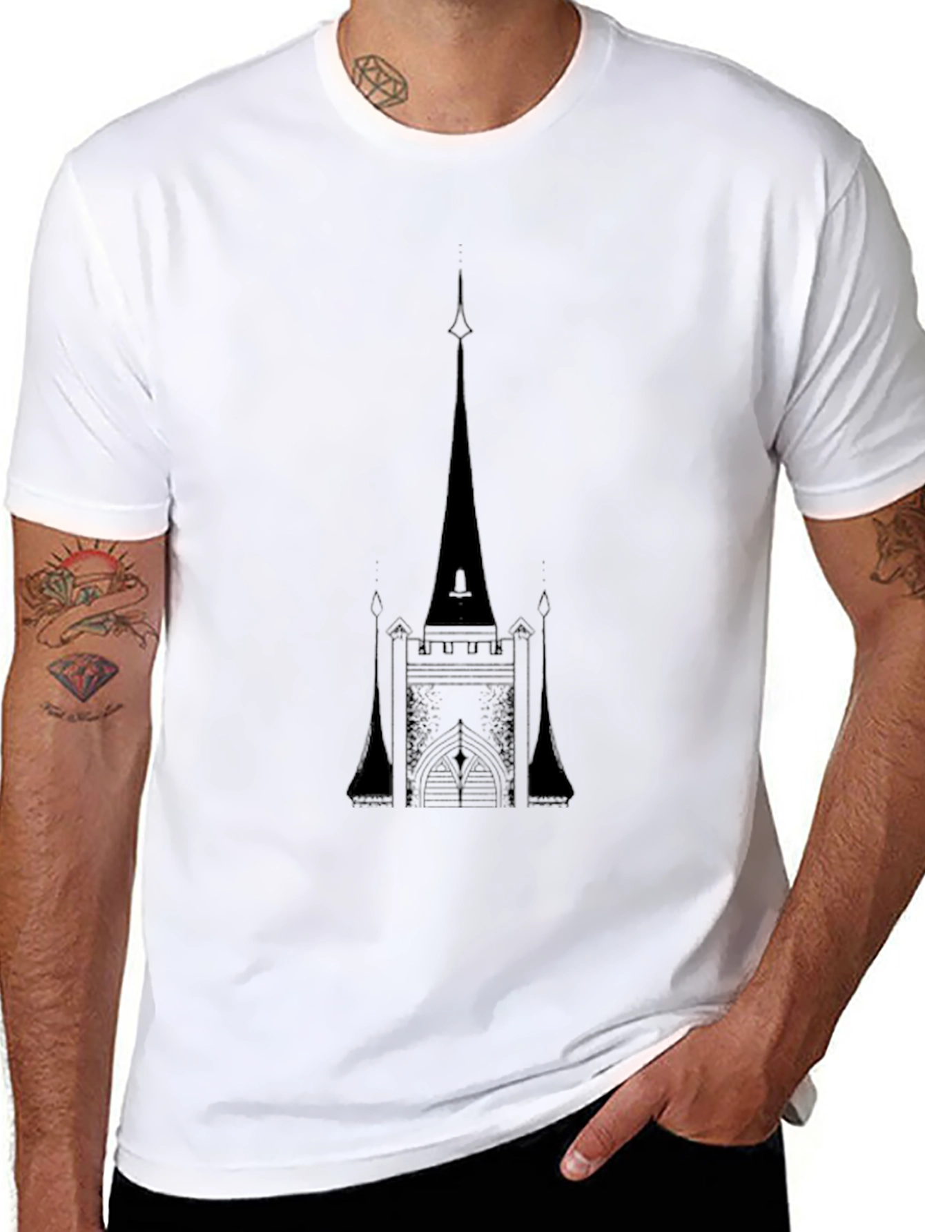 Gothic Castle Tee - Dark Style