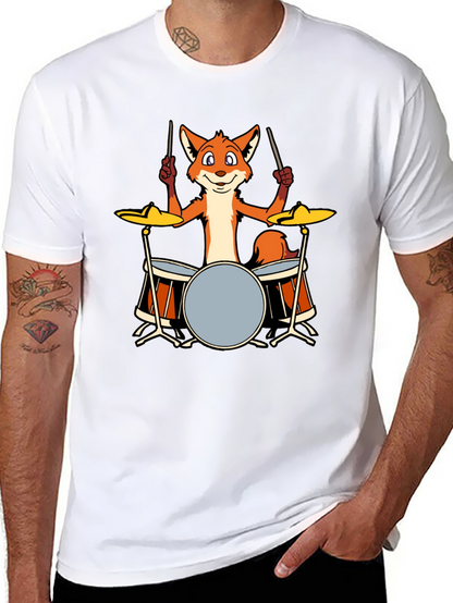 Fox Drummer T-Shirt - Black