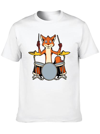 Fox Drummer T-Shirt - Black
