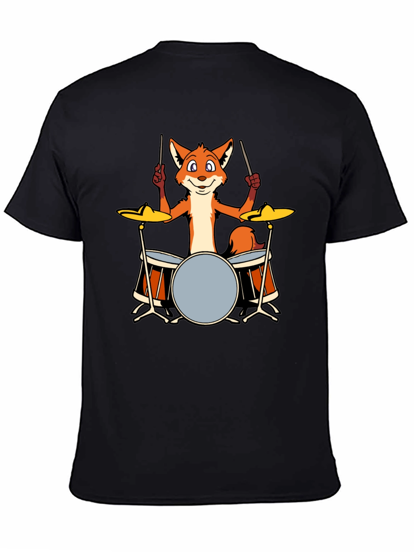 Fox Drummer T-Shirt - Black