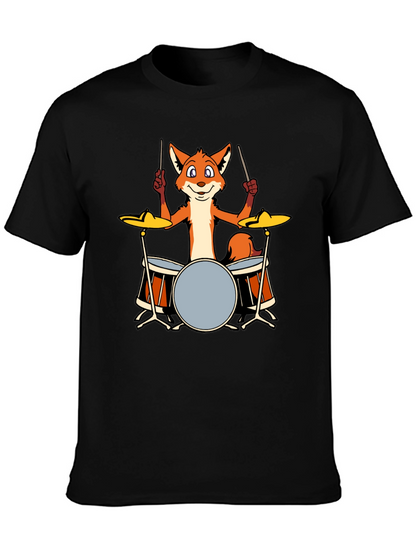 Fox Drummer T-Shirt - Black