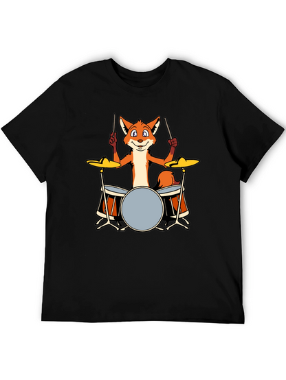 Fox Drummer T-Shirt - Black