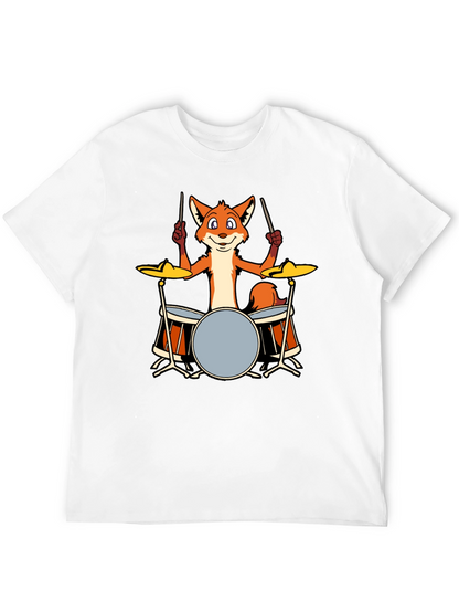 Fox Drummer T-Shirt - Black