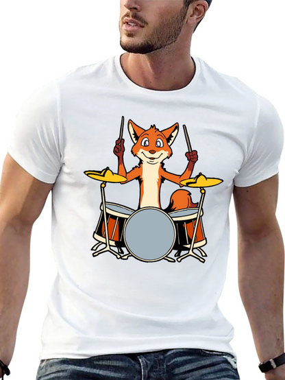 Fox Drummer T-Shirt - Black