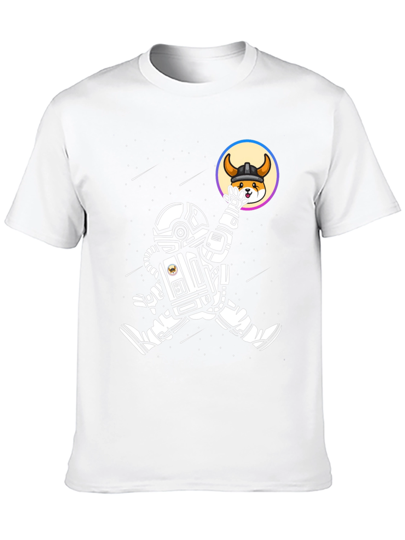 Astronaut Doge Viking Helmet T-Shirt