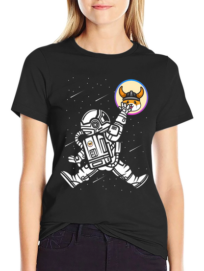 Astronaut Doge Viking Helmet T-Shirt