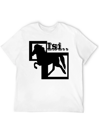 Black Horse Graphic T-Shirt - Isi Stallion Design