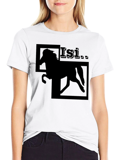 Black Horse Graphic T-Shirt - Isi Stallion Design
