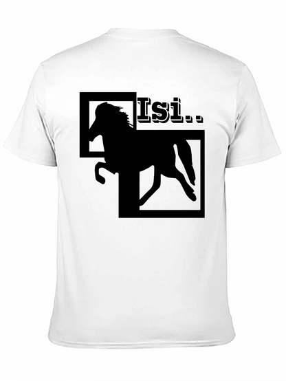 Black Horse Graphic T-Shirt - Isi Stallion Design