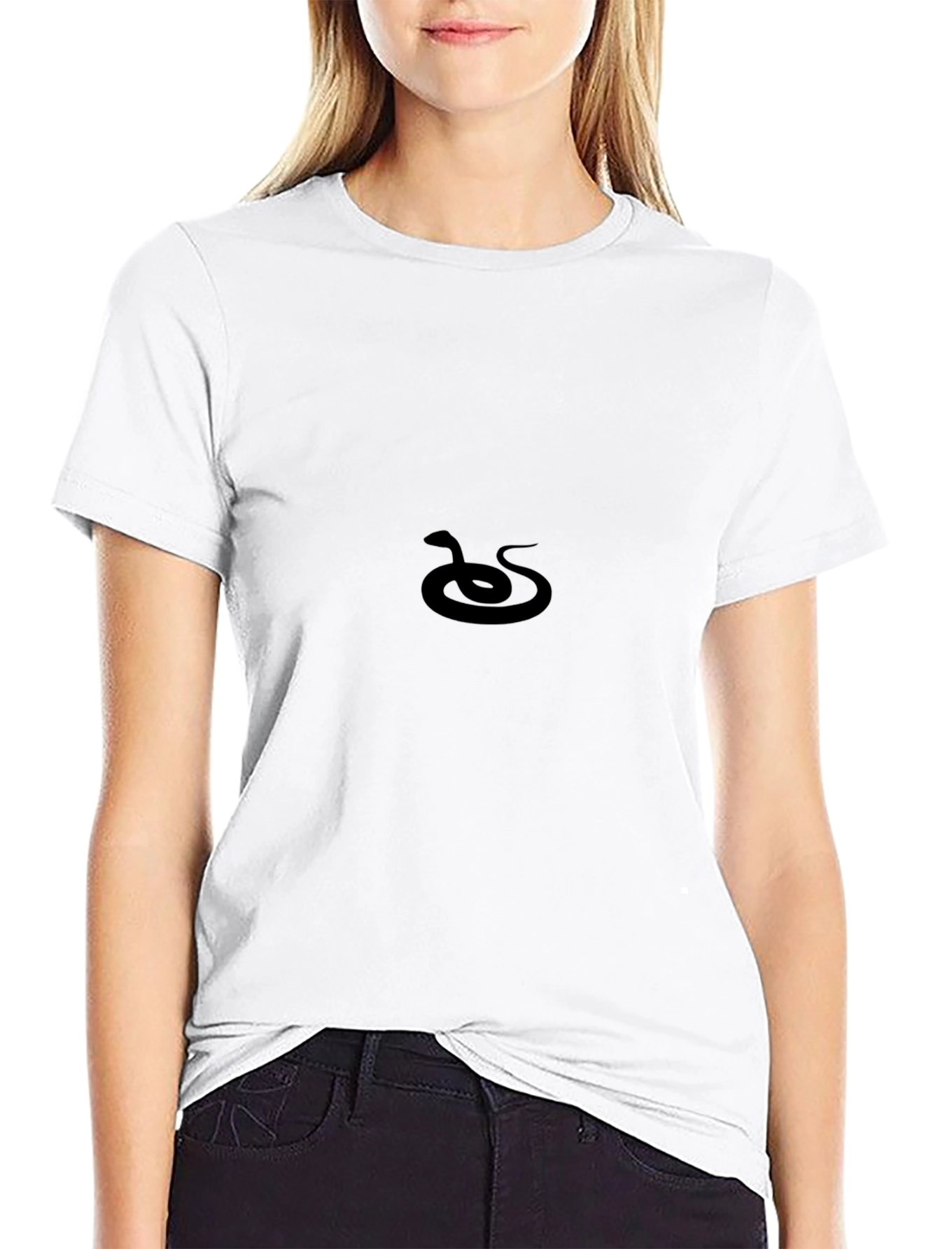Black Snake Logo T-Shirt - Stylish & Versatile