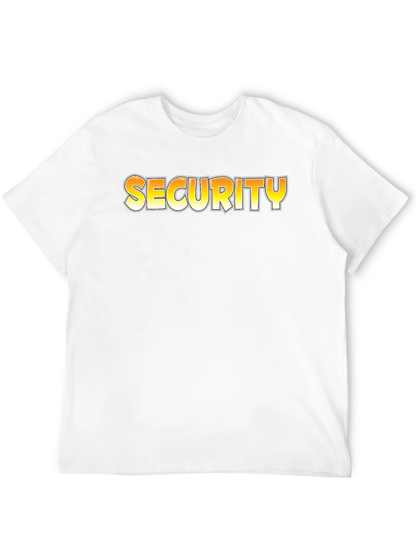 Security Graphic Tee - Black Cotton T-Shirt