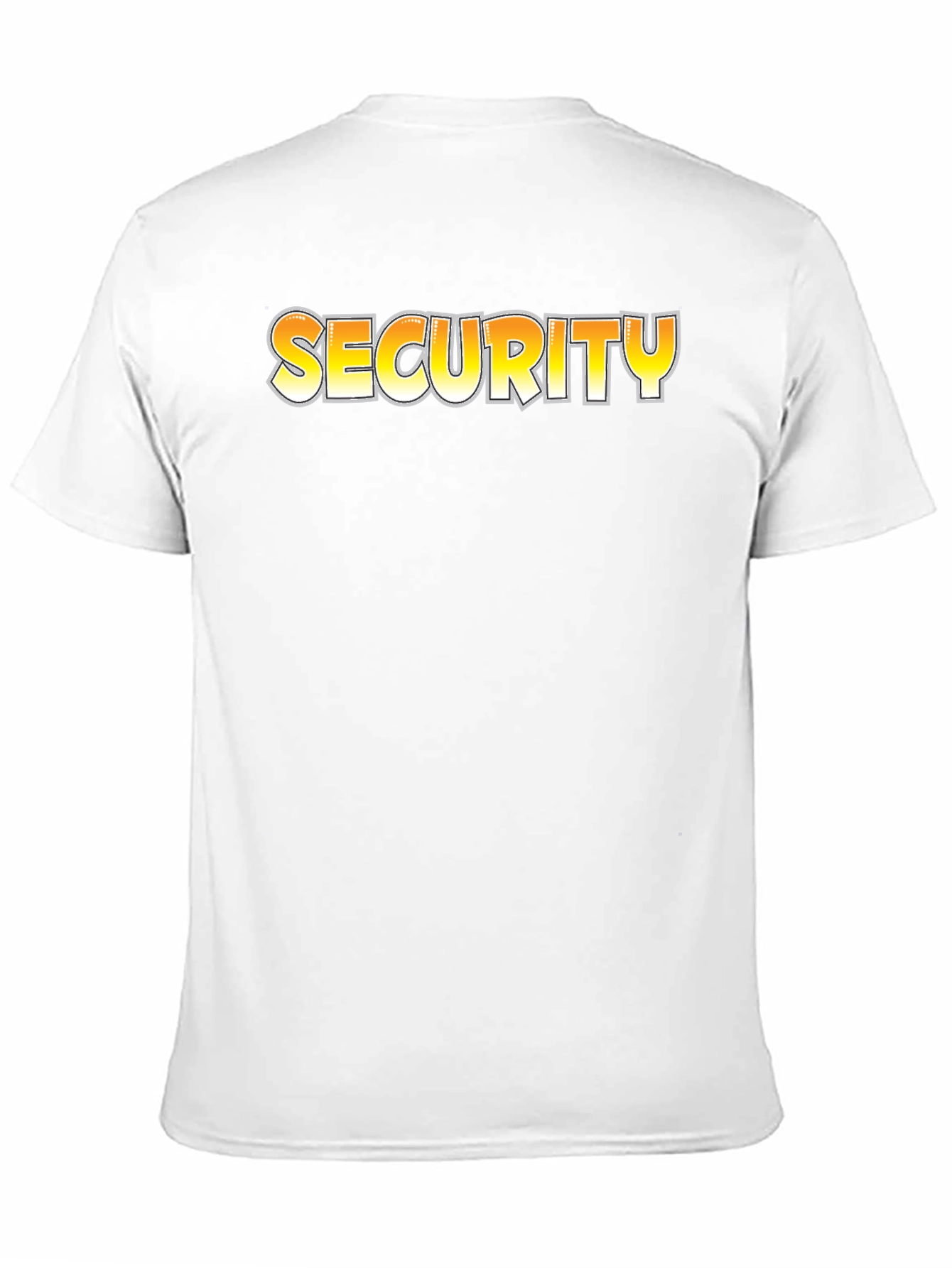 Security Graphic Tee - Black Cotton T-Shirt