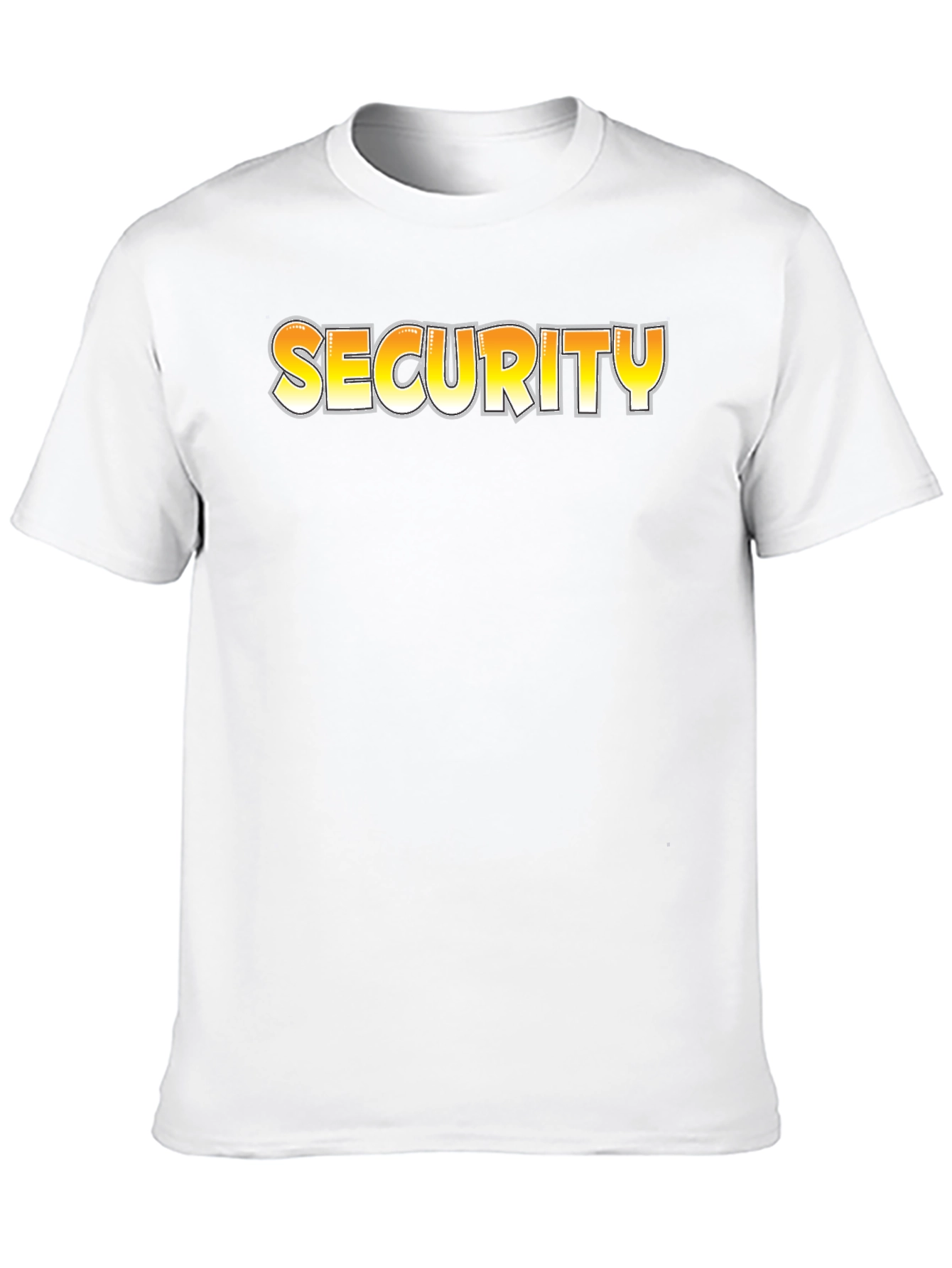 Security Graphic Tee - Black Cotton T-Shirt