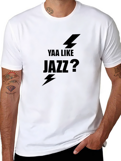 Yaa Like Jazz? Black Graphic Tee