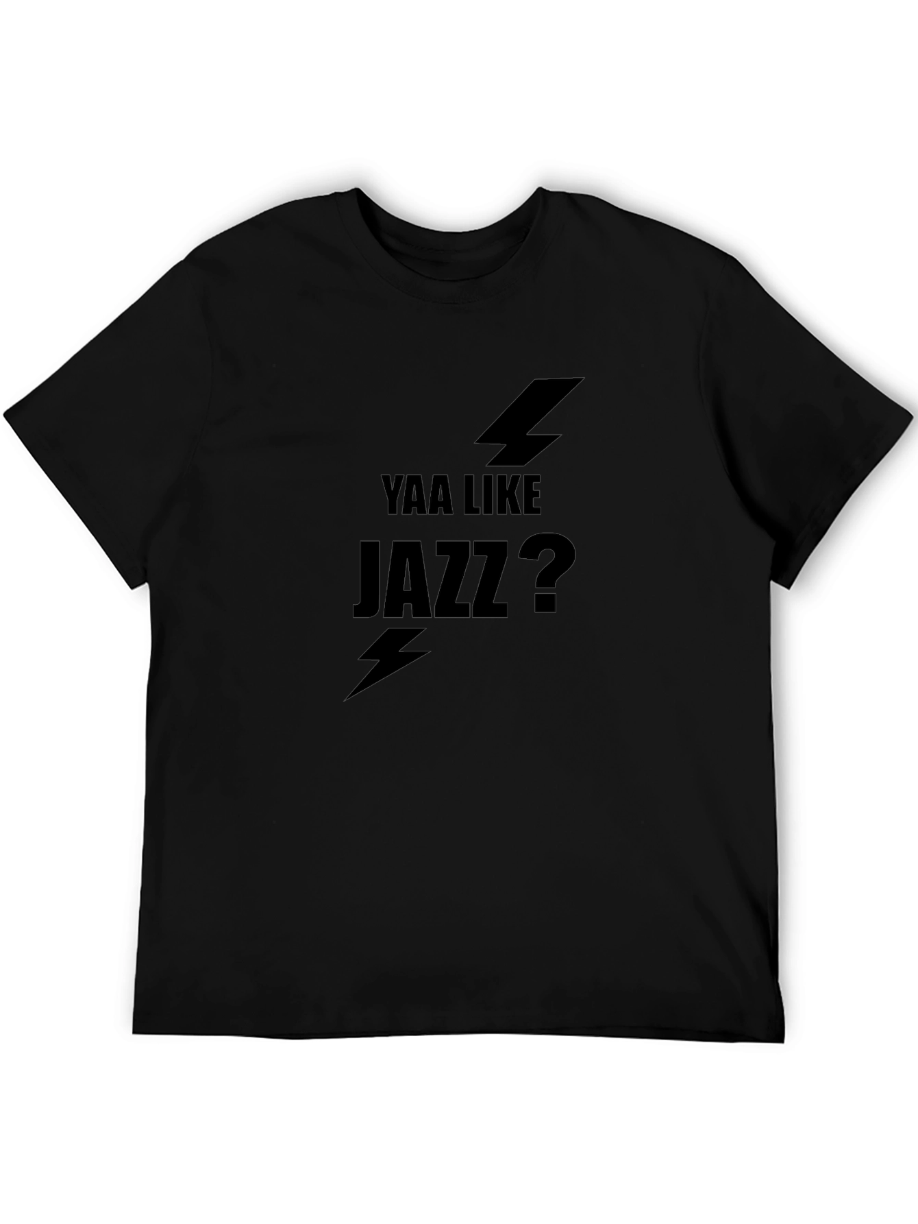 Yaa Like Jazz? Black Graphic Tee