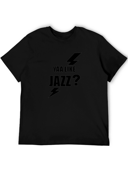Yaa Like Jazz? Black Graphic Tee