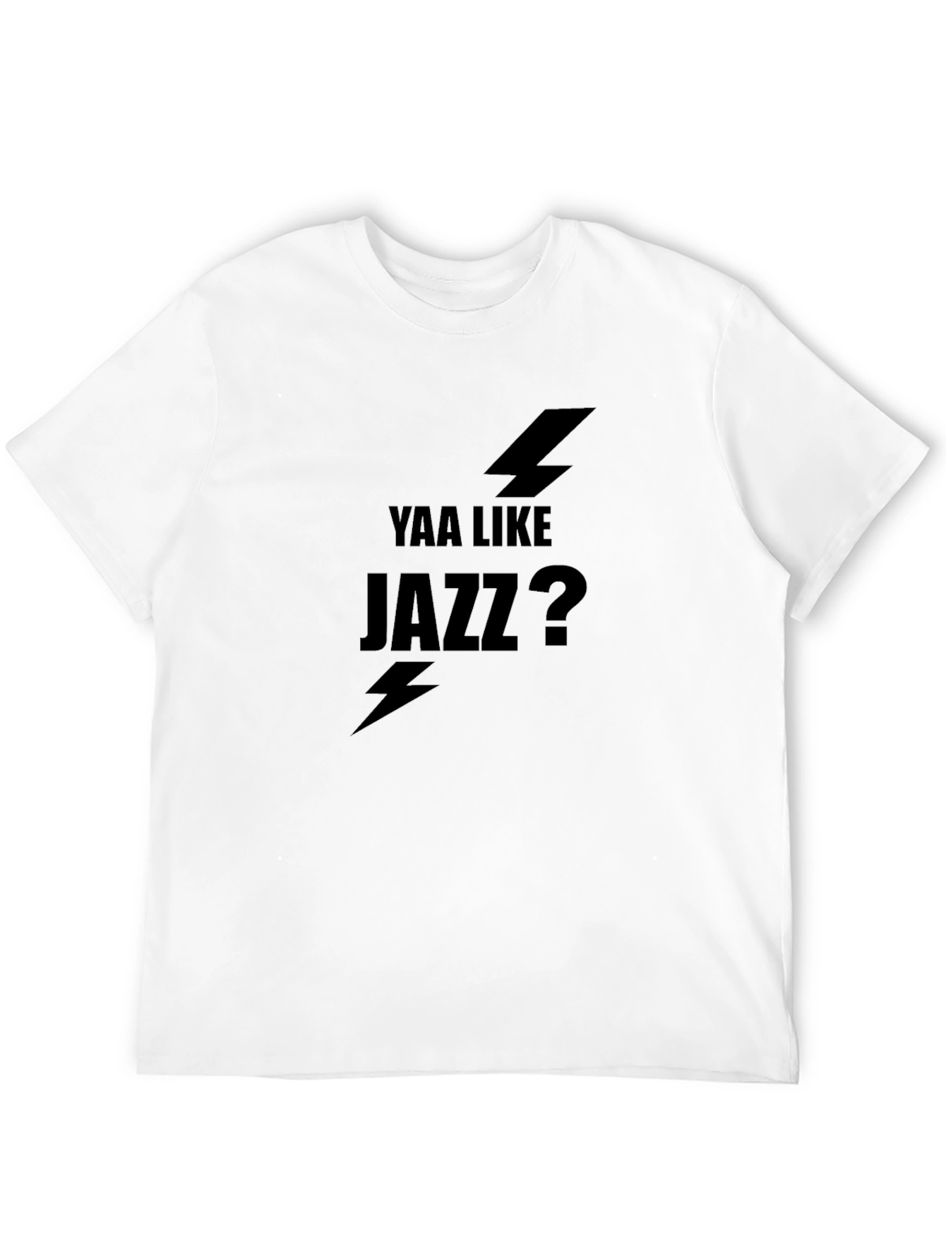 Yaa Like Jazz? Black Graphic Tee