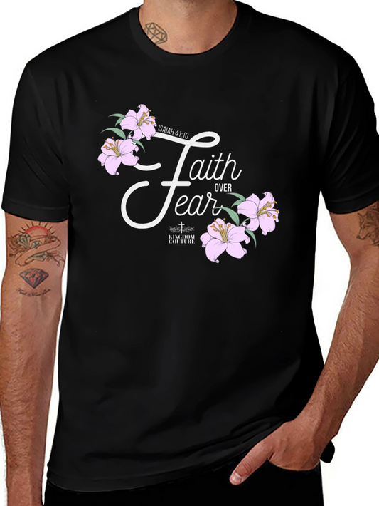 Faith Over Fear Graphic T-Shirt - Christian Apparel