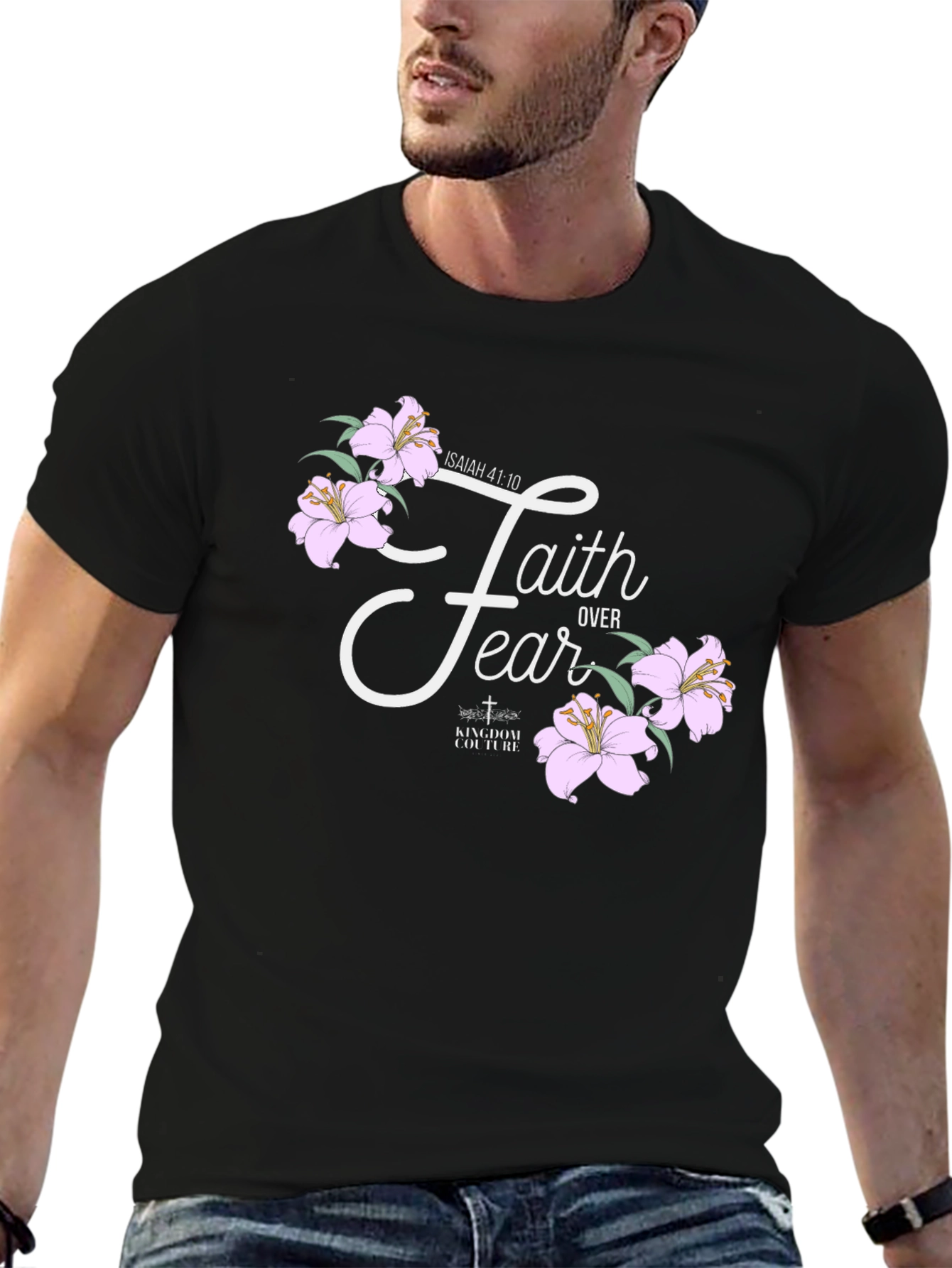 Faith Over Fear Graphic T-Shirt - Christian Apparel