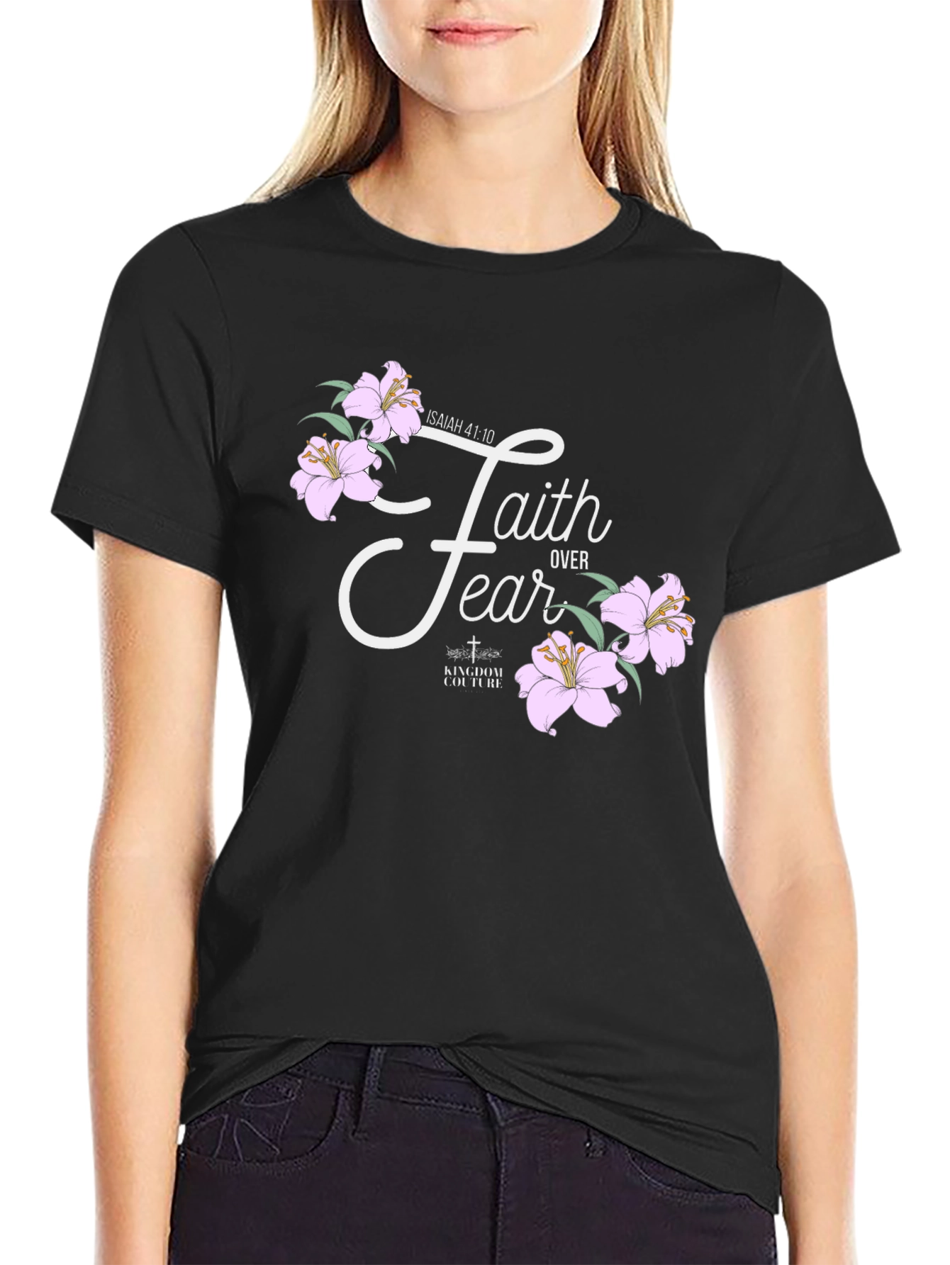 Faith Over Fear Graphic T-Shirt - Christian Apparel