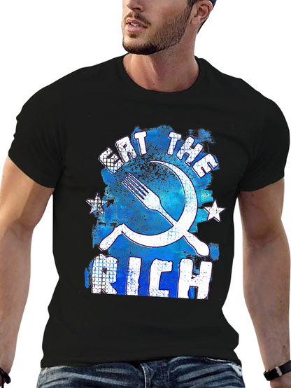 Eat the Rich T-Shirt - Distressed Graphic Tee