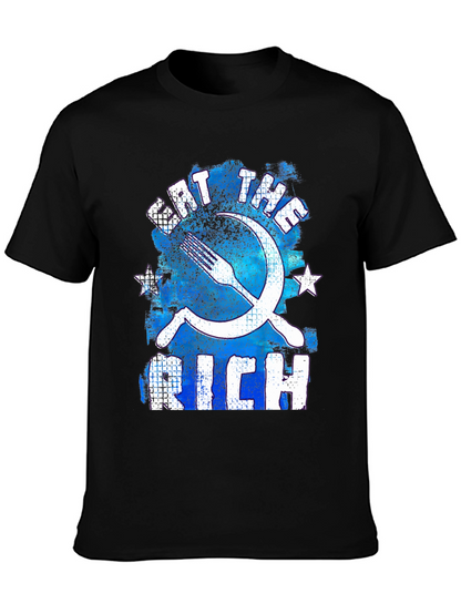 Eat the Rich T-Shirt - Distressed Graphic Tee