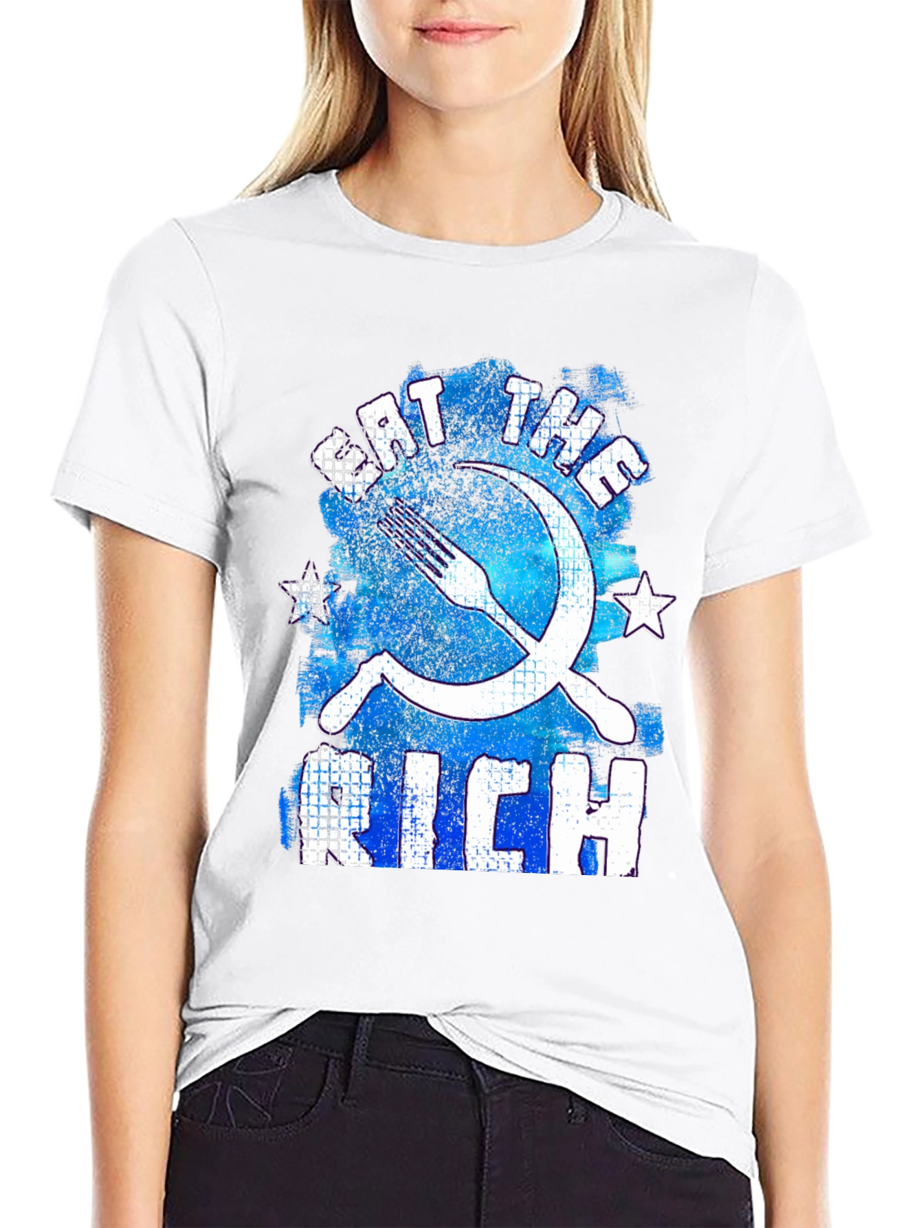 Eat the Rich T-Shirt - Distressed Graphic Tee