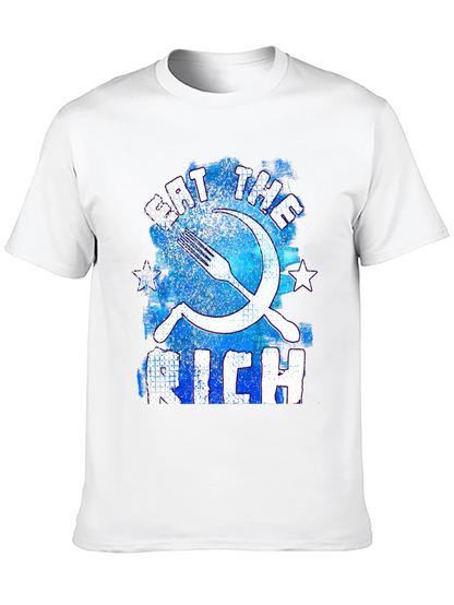 Eat the Rich T-Shirt - Distressed Graphic Tee