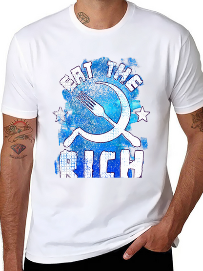 Eat the Rich T-Shirt - Distressed Graphic Tee